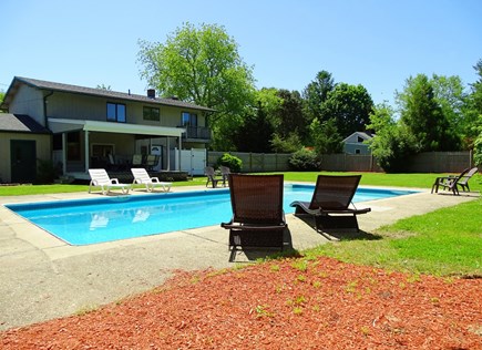 East Falmouth Cape Cod vacation rental - Relax by the pool in the sun, or on the deck in shade