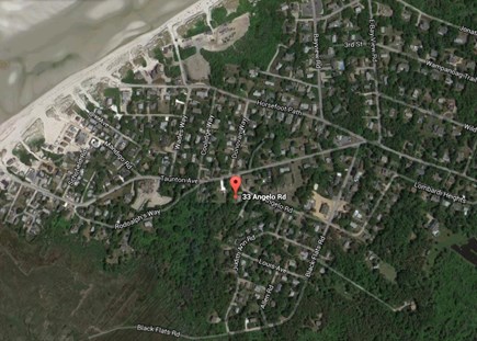 Dennis Cape Cod vacation rental - Aerial map