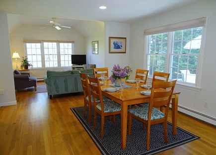 eastham Cape Cod vacation rental - Dining area opens to sitting room 