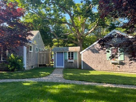 Harwich Port Cape Cod vacation rental - Large yard, new outdoor shower and shed for bikes & beach gear!