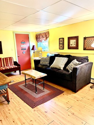 Orleans Cape Cod vacation rental - The downstairs den has a smart tv and a queen size sofa bed.