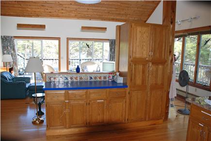 Paine Hollow/ South Wellfleet Cape Cod vacation rental - View from the kitchen toward living room