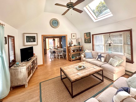 Chatham Cape Cod vacation rental - Open concept sunroom leading into eat-in kitchen & livingroom.