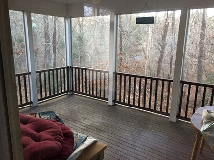 Popponesset, Mashpee Cape Cod vacation rental - Screened in Porch with TV and access to back deck