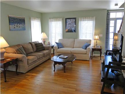 Yarmouth Cape Cod vacation rental - Living area with hardwood floors, flat screen TV