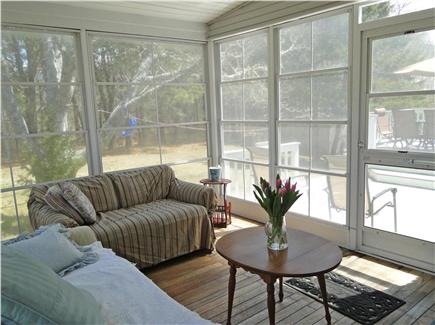 Yarmouth Cape Cod vacation rental - Lovely sun porch, adjacent to bedroom, deck