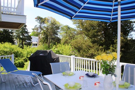 Barnstable Cape Cod vacation rental - Dine outside or relax on spacious deck with grill and loungers