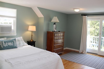 Barnstable Cape Cod vacation rental - Upstairs Queen bedroom with slider to balcony