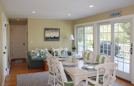 Barnstable Cape Cod vacation rental - Lovely, sunny dining room opens to deck