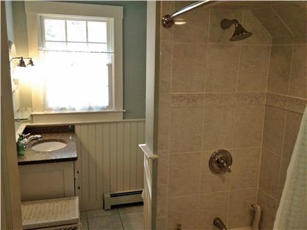 Brewster Cape Cod vacation rental - Tiled upstairs bathroom