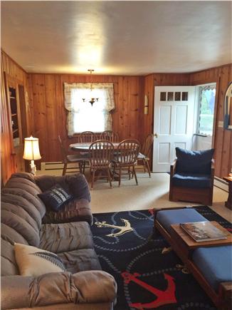South Yarmouth Cape Cod vacation rental - Living room and dining area