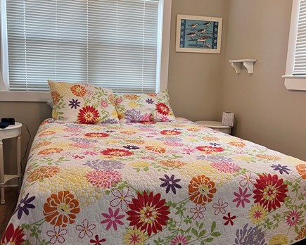 Bourne, Buzzards Bay Cape Cod vacation rental - First bedroom w/Queen, equipped with TV and closet.