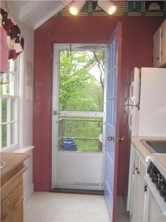 Wellfleet..adjacent to Bike Tr Cape Cod vacation rental - Fully equipped galley kitchen opens onto deck