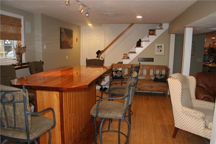 Mashpee Neck Cape Cod vacation rental - High table in walkout basement for dinning and playing games