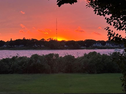 East Falmouth Cape Cod vacation rental - West facing sunsets should not be missed from the priv deck
