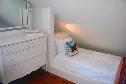 East Sandwich Cape Cod vacation rental - Cozy built in Twin bed in upstairs Queen bedroom