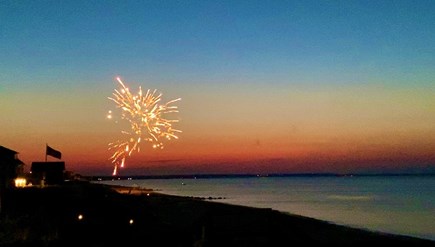 East Sandwich Cape Cod vacation rental - Fireworks on the beach! Photo courtesy of long time renter, KS.