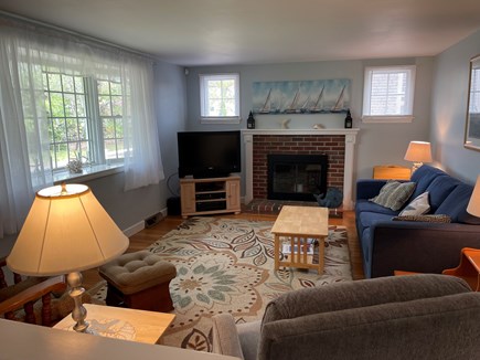 Dennis Port Cape Cod vacation rental - Large living room with TV, wifi