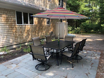 Orleans Cape Cod vacation rental - Patio with outdoor dining area, grill and outdoor shower