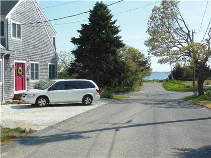 Hyannis Park/West Yarmouth Cape Cod vacation rental - Front door & parking with views of the beach, just 125 yards away