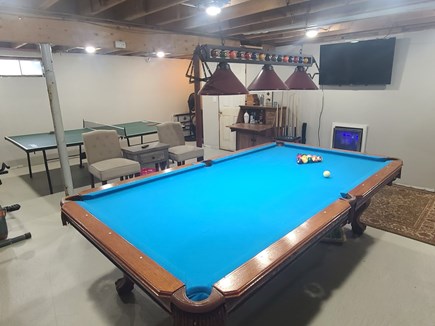 Mashpee Cape Cod vacation rental - Pool table and ping pong in basement rec room
