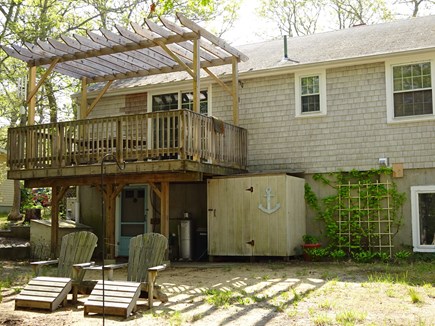 Brewster Cape Cod vacation rental - Back of home, outdoor shower