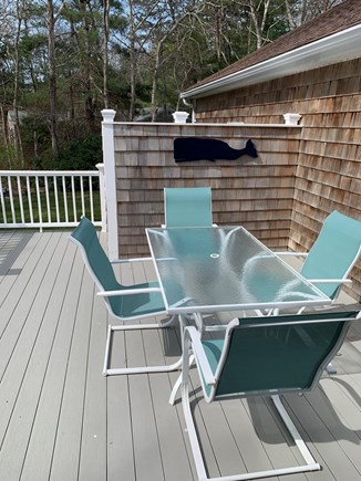 Falmouth Cape Cod vacation rental - New use deck with large shower areas with semi water view