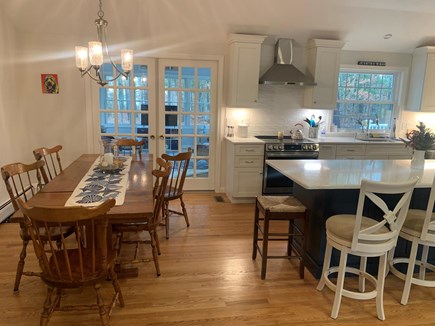 Falmouth Cape Cod vacation rental - Great large eating area with family room and deck