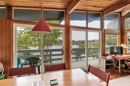 West Dennis Cape Cod vacation rental - It feels like you are outside while eating dinner