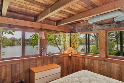West Dennis Cape Cod vacation rental - Bedroom #1 view to the pond
