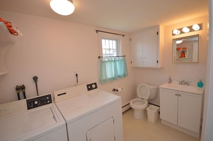 Orleans Cape Cod vacation rental - Downstairs 1/2 bath with laundry