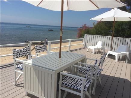 Provincetown Cape Cod vacation rental - Take the steps off of the deck and you are on a sandy beach.