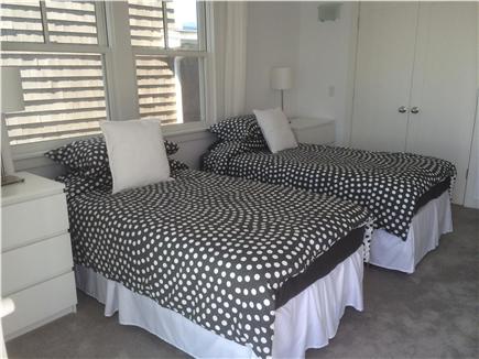 Provincetown Cape Cod vacation rental - These twin beds (can become a King)  have a view of the bay.