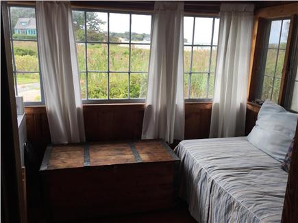 Woods Hole Cape Cod vacation rental - Sunroom Looking towards Buzzards Bay.  Single Bed.