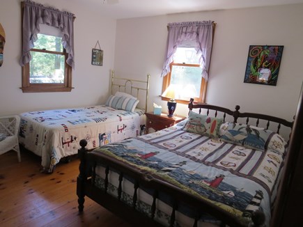 North Eastham Cape Cod vacation rental - 2nd Mates first floor bedroom, 1 full, 1 twin w/ceiling fan/AC