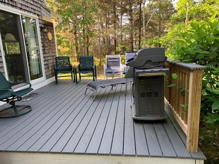 Eastham Cape Cod vacation rental - Back yard offers volleyball and corn hole tables