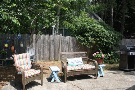 Dennis Port Cape Cod vacation rental - Enjoy your coffee on the patio...