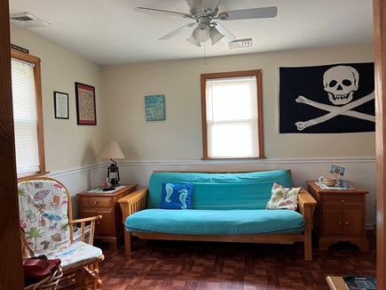 South Yarmouth Cape Cod vacation rental - Back unit living room. Futon and pull out couch.