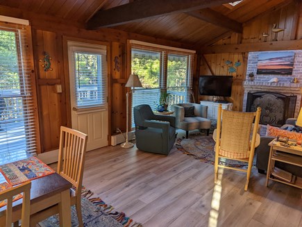 Eastham Cape Cod vacation rental - View of dining area into living room