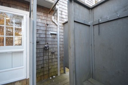 Eastham Cape Cod vacation rental - Large enclosed hot outdoor shower with private changing area