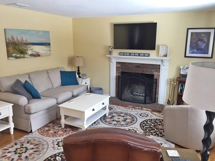 South Yarmouth Cape Cod vacation rental - Bright living room with 40 inch flat screen TV