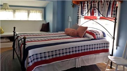 West Yarmouth close to Lewis B Cape Cod vacation rental - Bedroom 3/Nautical Room with queen bed and closet with built in