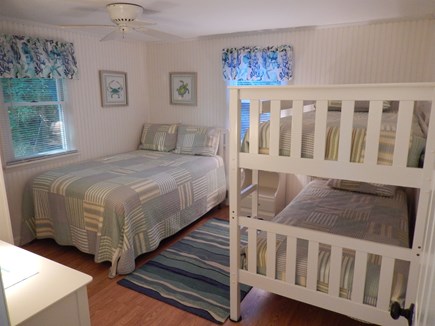 West Chatham Cape Cod vacation rental - Second bedroom with full and bunk bed