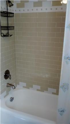 Sagamore Beach Cape Cod vacation rental - Downstairs bathroom, shower/tub