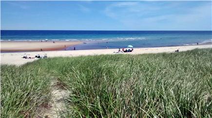 Sagamore Beach Cape Cod vacation rental - Summer sandbar, dune path in front of the house