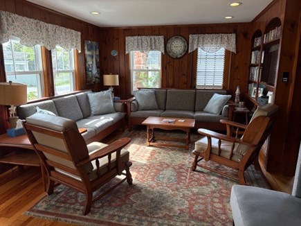 Dennis Port Cape Cod vacation rental - Living room area with flat screen smart tv, basic cable and WIFI