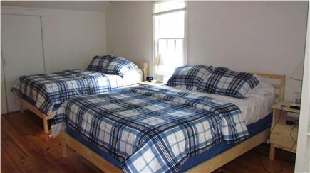 Woods Hole Cape Cod vacation rental - Upstairs bedroom with new queen and full beds and 40 inch HDTV