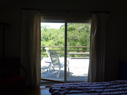 Wellfleet Cape Cod vacation rental - Sliders out to deck from the master bedroom