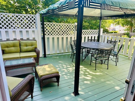 Plymouth, Priscilla Beach MA vacation rental - Back Deck Seating area