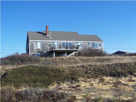 North Truro Cape Cod vacation rental - House set on dune above bluff